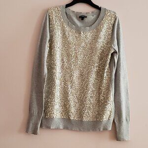 Gray Sequin Sweater [Express] [Size M]